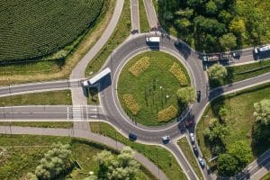 Who Is at Fault in a Roundabout Accident in South Carolina?